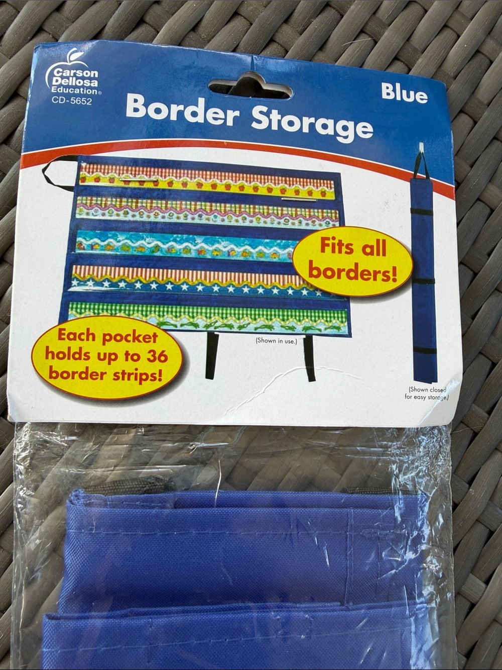 Carson Dellosa Blue Border Storage Organizer